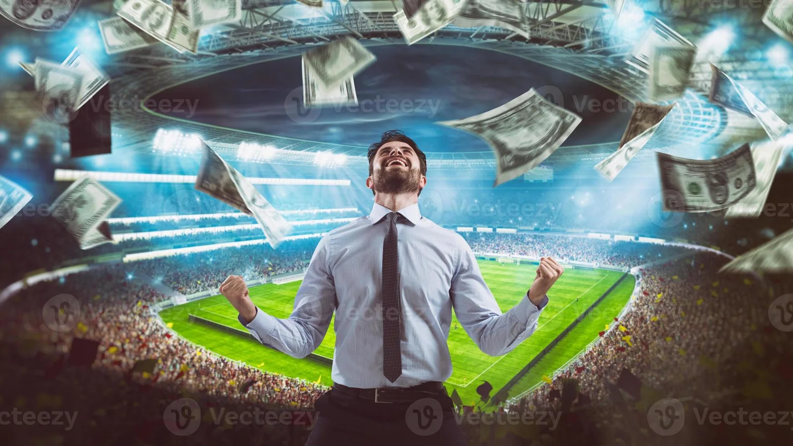 Tampilan arena olahraga untuk pertandingan mobile V08