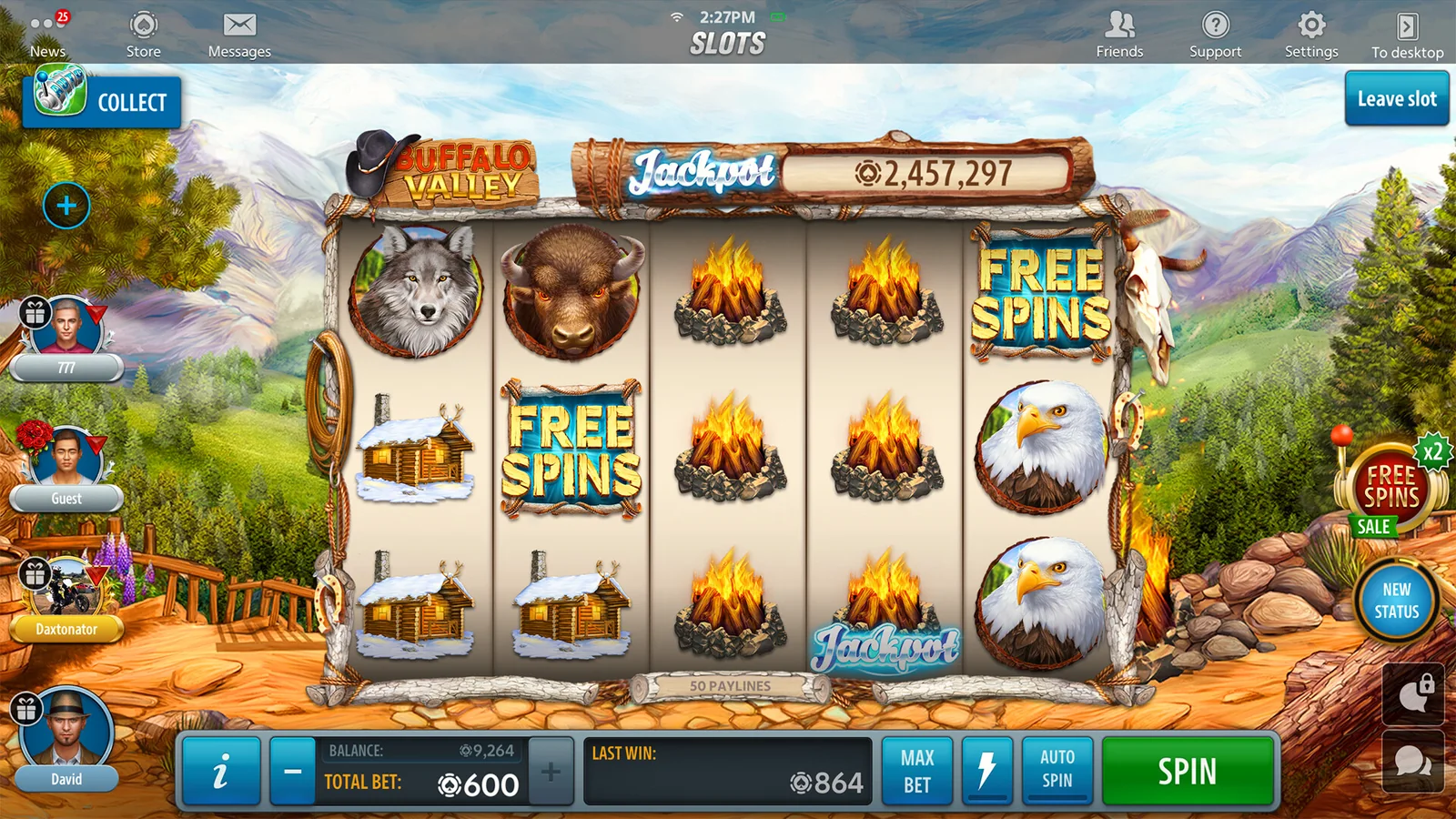 Tampilan permainan slot V08 dengan reel dan simbol berwarna