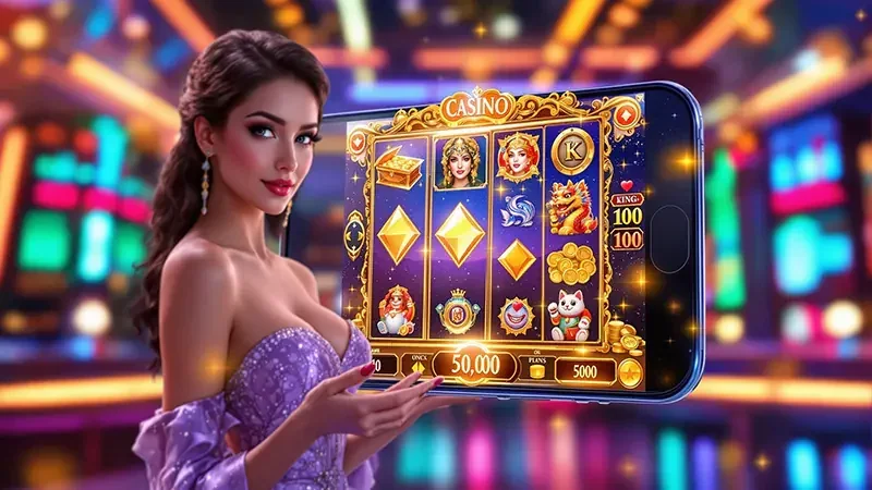 Reel slot digital dengan simbol khusus pada permainan V08
