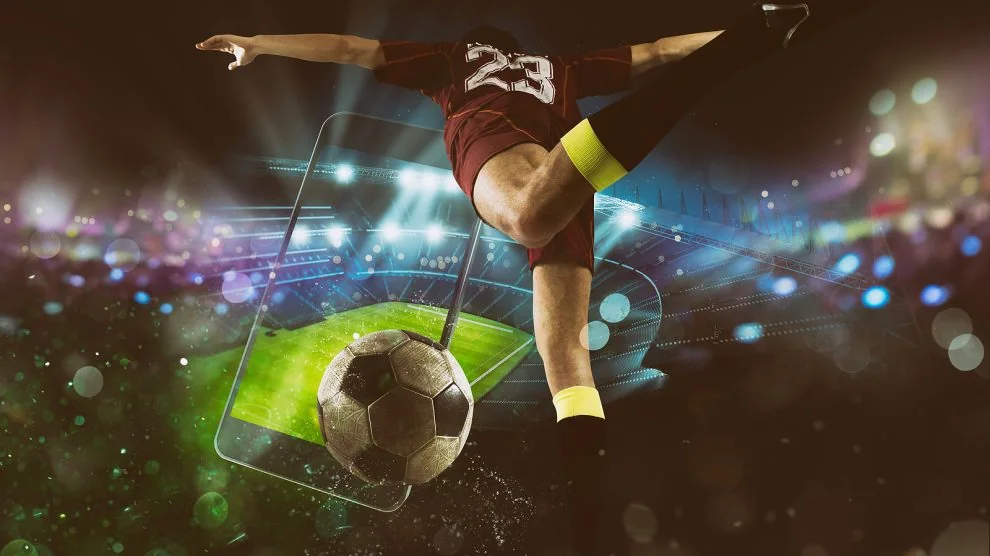 Visual arena olahraga sebagai penutup pengalaman V08